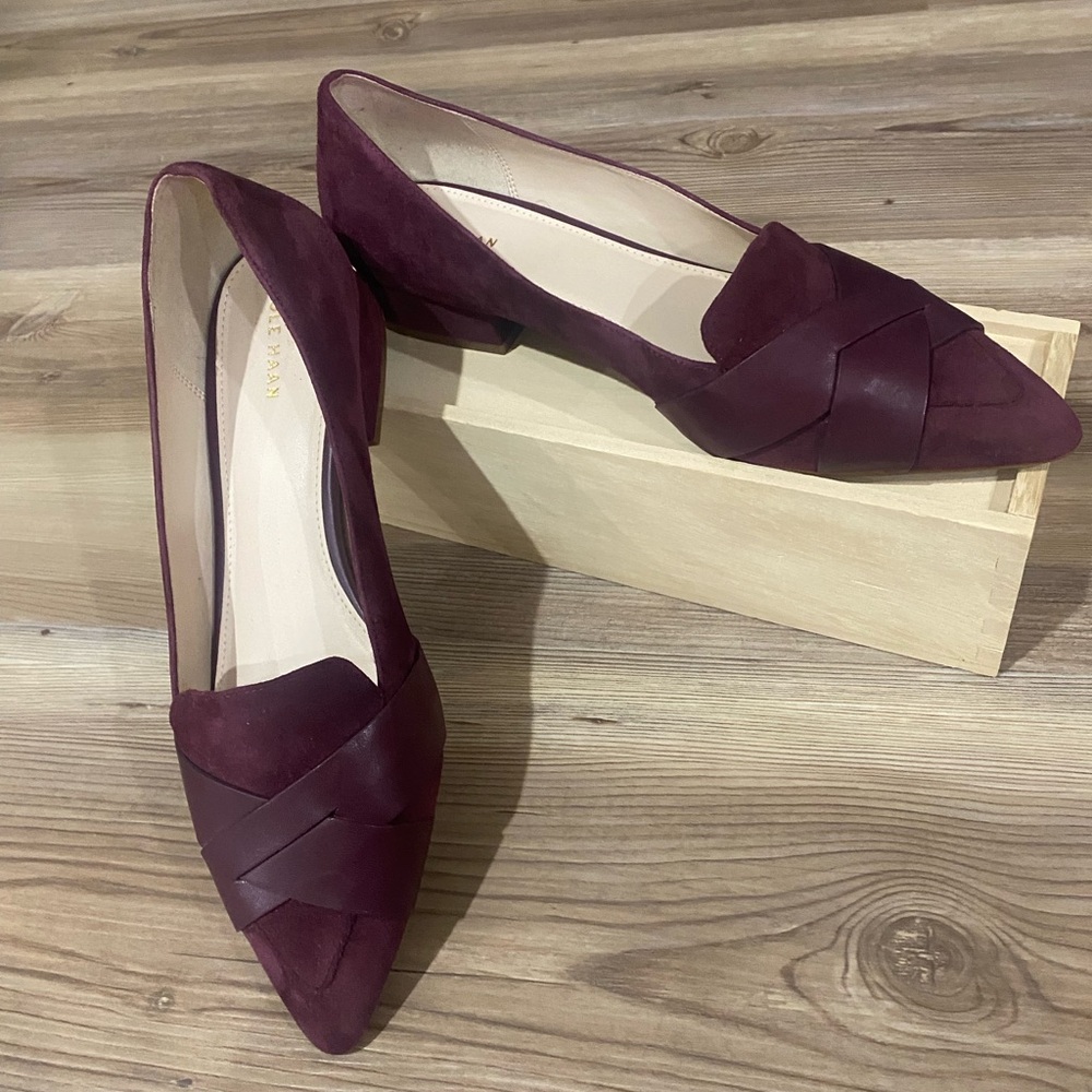 Cole Haan  Burgundy Women's Flats